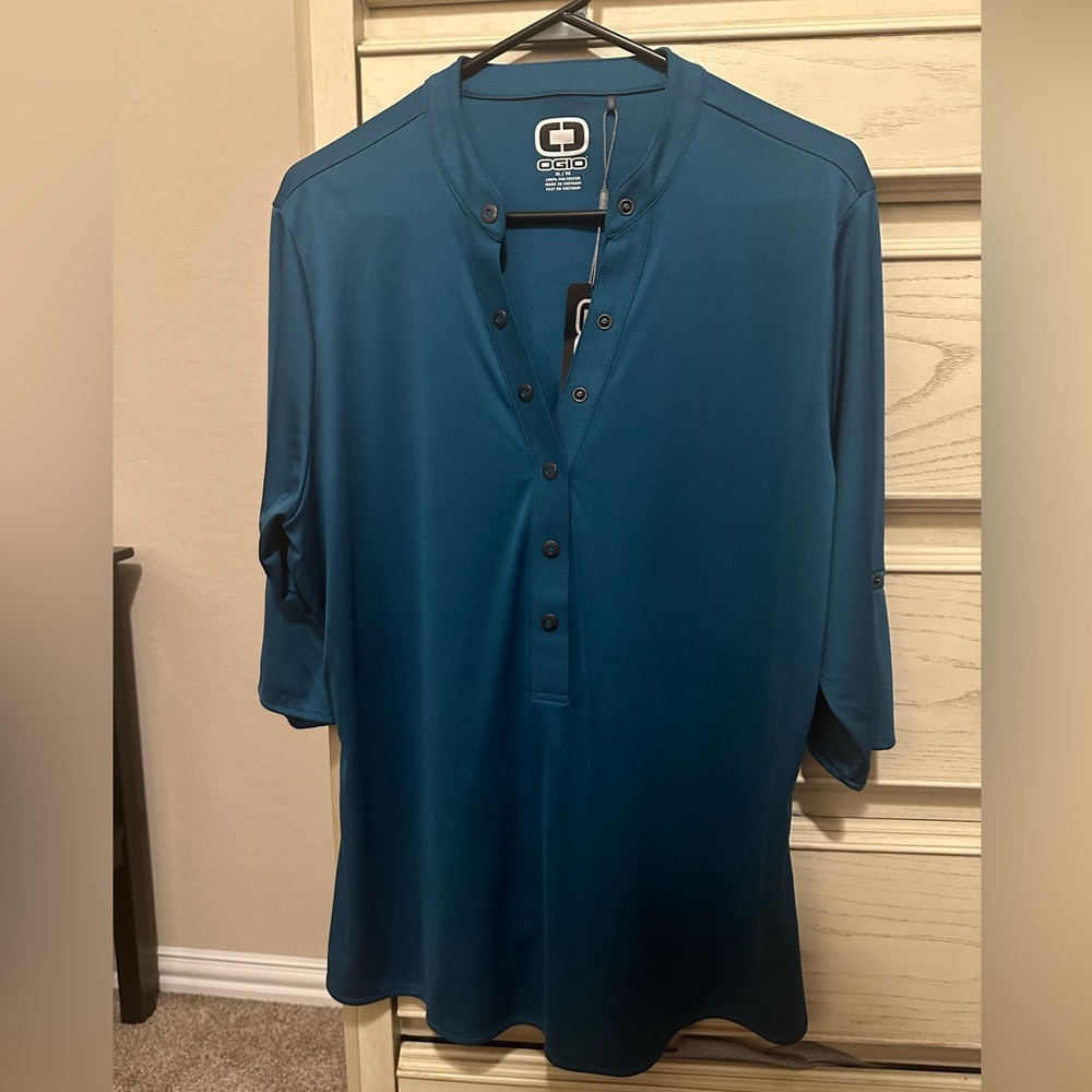 OGIO 3/4 Sleeve Snap Henley